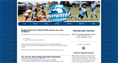 Desktop Screenshot of pittwaterbaseballclub.com.au